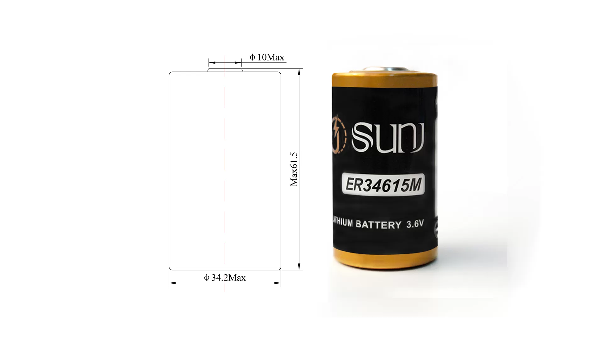 ER34615M D 3.6V